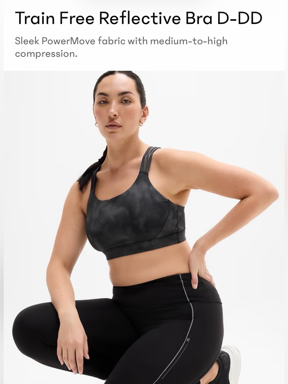 Train Free Reflective Bra D-DD - Black -